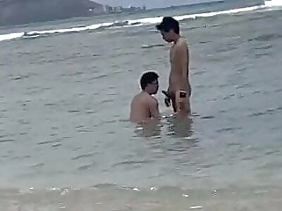 asian (gay) beach (gay) xxx handjob (gay) porn